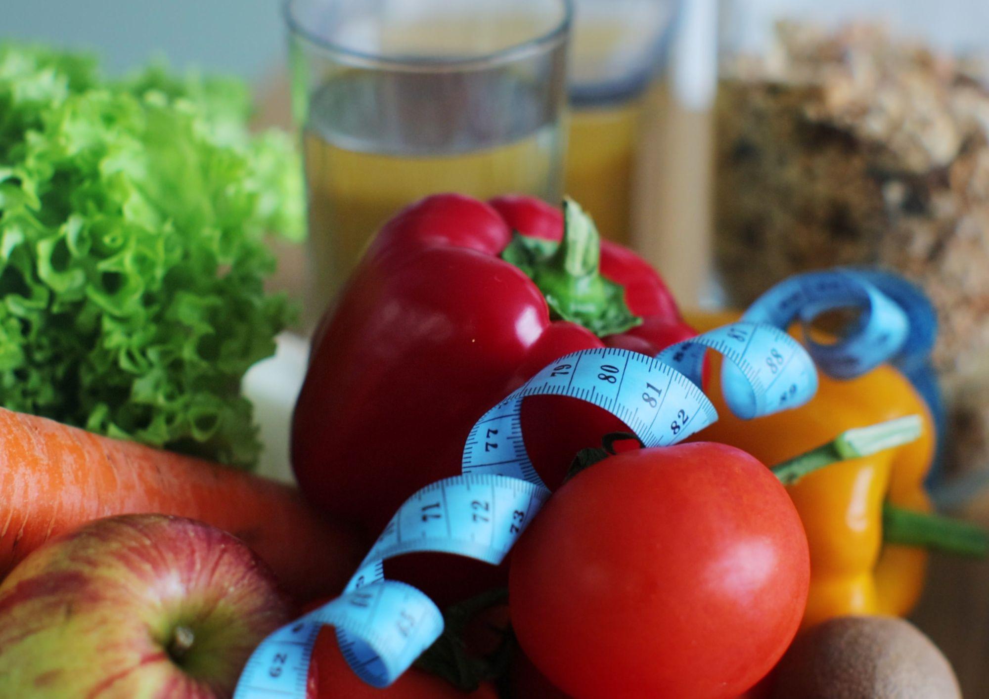 Alimentos saludables y vegetales